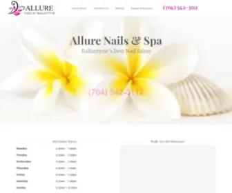 Allurenailsatballantyne.com(Allure Nail Salon & Spa Ballantyne) Screenshot