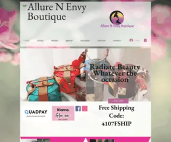 Allurenenvy.com(Offering unique Women's Clothing) Screenshot