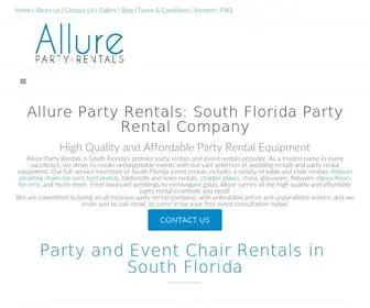 Allurepartyrentals.com(Allure Party Rentals) Screenshot