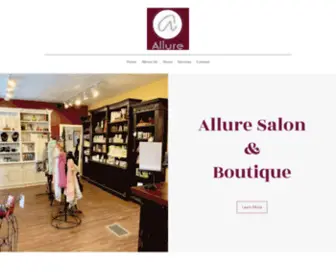 Alluresalon-Zionsville.com(Beauty Salon specializing in hair color) Screenshot