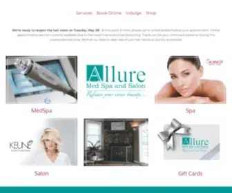 Allurespa.com(Allure Med Spa and Salon) Screenshot