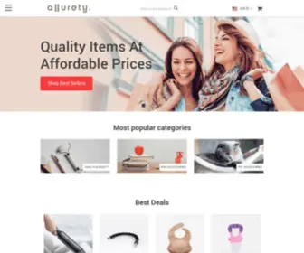 Allurety.com(Home) Screenshot