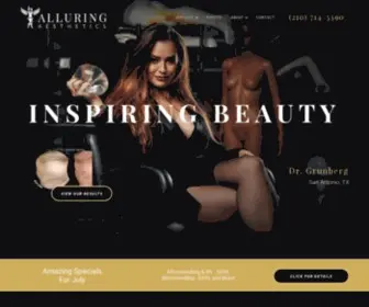 Alluringaesthetics.com(Top Plastic Surgeon San Antonio) Screenshot