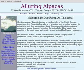 Alluringalpacas.com(Alluring Alpacas) Screenshot