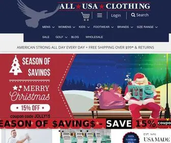 Allusaclothing.com(All USA Clothing) Screenshot
