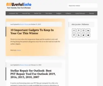 Allusefulinfo.com(All Useful Info (AUI)) Screenshot