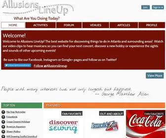 Allusionslineup.com(Allusions LineUp) Screenshot