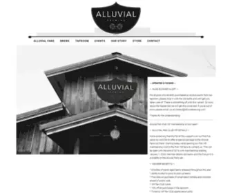 Alluvialbrewing.com(Alluvial Brewing) Screenshot