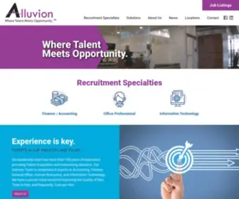 Alluvion.com(Professional Recruiting & Staffing Agency) Screenshot