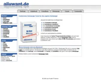 Alluwant.de(Kostenlose Homepage Tools) Screenshot