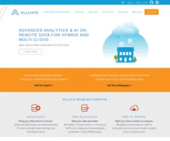 Alluxio.org(Alluxio is an open source data orchestration layer) Screenshot