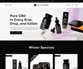 Allvane.com(CBD Wellness Products) Screenshot