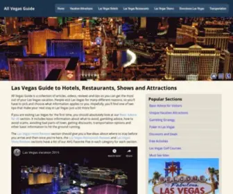 Allvegasguide.com(Las Vegas Visitor Guide to Hotels) Screenshot