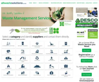 Allwastesolutions.co.za(The Buyers Guide for the Waste Management Industry) Screenshot