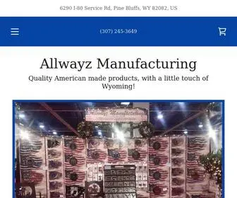 Allwayzmfg.com(Allwayz Manufacturing) Screenshot