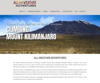 Allweatheradventures.com(Tanzania Safari Tours) Screenshot