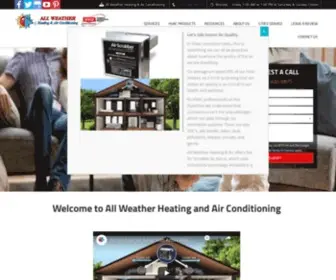 Allweatherheatingandairconditioning.com(All Weather Heating & Cooling Inc) Screenshot