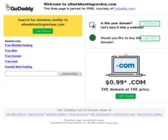 Allwebhostingreview.com(Website Hosting Rating) Screenshot
