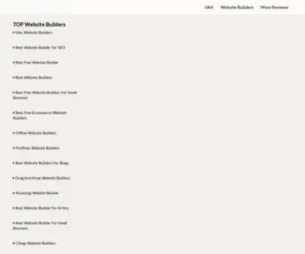 Allwebsitebuilders.com(10 Best Website Builders (Easy to Use & CreateReview) Screenshot