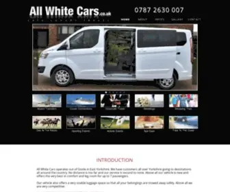 Allwhitecars.co.uk(All White Cars) Screenshot