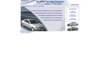 Allwhitecars.com(All White Carriage Company) Screenshot