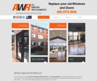 Allwindowreplacements.com.au(Aluminium Windows) Screenshot