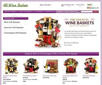 Allwinebaskets.com(All Wine Baskets) Screenshot