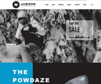 Allwintersnowboarding.com(Best powder snowboards for 2021) Screenshot