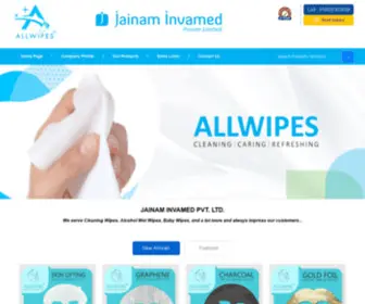 Allwipes.in(JAINAM INVAMED PVT. LTD) Screenshot