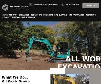 Allworkgroup.com(Earthmoving Contractors Newcastle) Screenshot