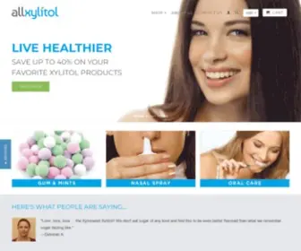 AllXylitol.com(Your favorite Xylitol products) Screenshot