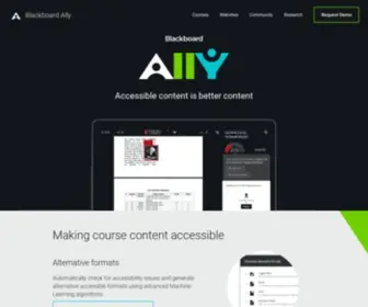 Ally.ac(Blackboard Ally) Screenshot