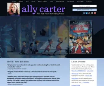 Allycarter.com(Ally Carter) Screenshot