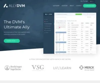 Allydvm.com(The most powerful and customizable client engagement and retention platform in the veterinary industry) Screenshot
