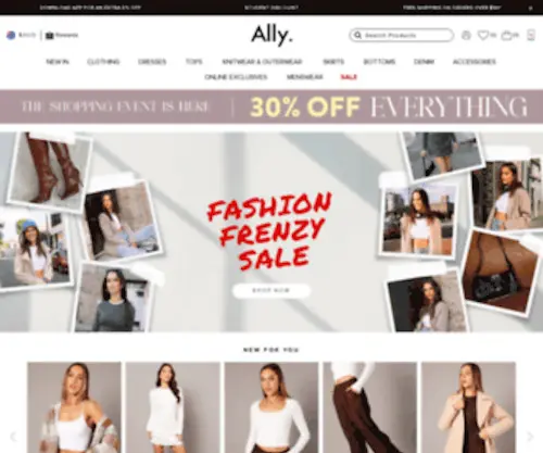 Allyfashion.com(Women's Clothing Store) Screenshot