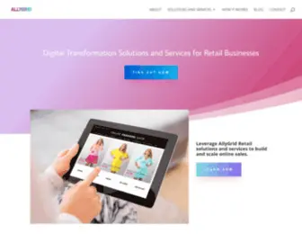 Allygrid.com(Digital Transformation Solutions for Retail) Screenshot