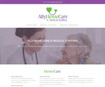 Allyhomecare.net(Ally Home Care & Medical StaffingAlly Home Care & Medical Staffing) Screenshot