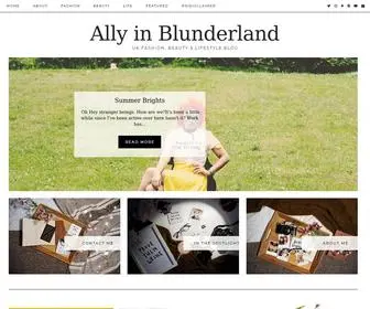 Allyinblunderland.co.uk(UK Fashion) Screenshot