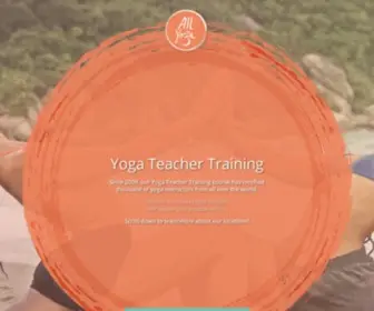 Allyogatraining.com(Best Yoga Teacher Training 2019) Screenshot