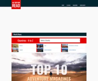 Allyoucanread.com(The Homepage for News Addicts) Screenshot