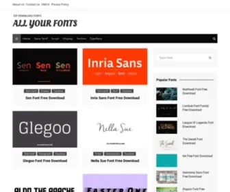 Allyourfonts.com(All Your Fonts) Screenshot