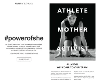 Allysonfelix.com(Allyson Felix) Screenshot