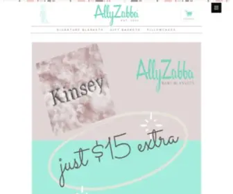 Allyzabba.com(We make amazing baby blankets) Screenshot