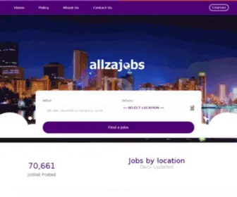 Allzajobs.com(South African Jobs Search Engine) Screenshot