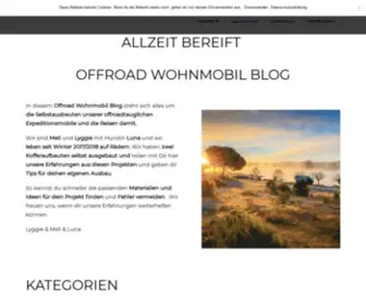 Allzeit-Bereift.de(Der Offroad Wohnmobil Blog) Screenshot