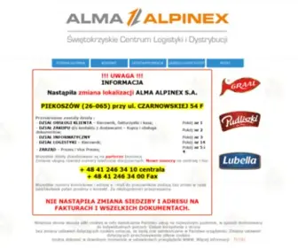 Almaalpinex.com.pl(ALMA ALPINEX SP) Screenshot