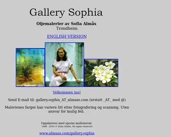 Almaas.com(Gallery Sophia) Screenshot