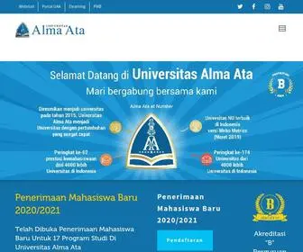 Almaata.ac.id(The Globe Inspiring University) Screenshot