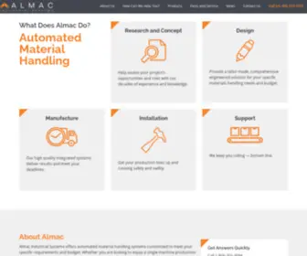 Almac.com(Automated Material Handling) Screenshot