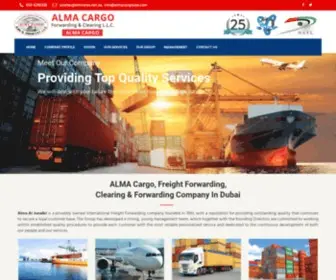 Almacargouae.com(Alma Cargo) Screenshot